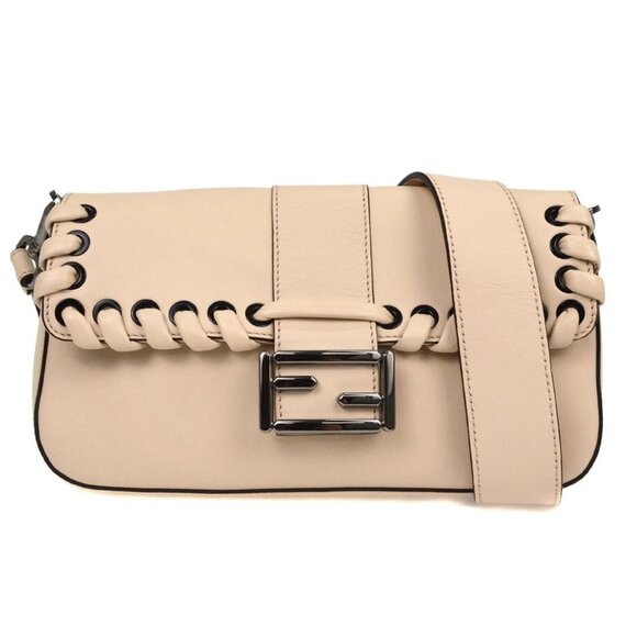 Fendi Off-white Baguette Shoulder Bag - - Picture 1 of 6